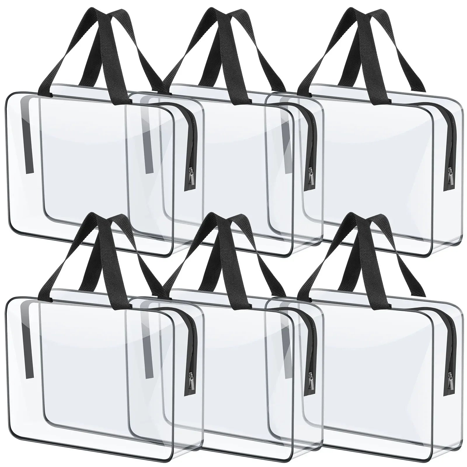 Lot de 6 Trousse Transparente
