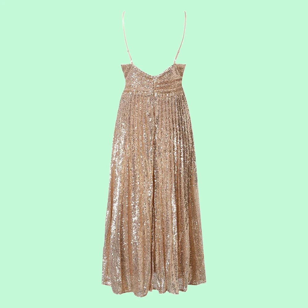 Robe de Soirée Luxe à Paillettes