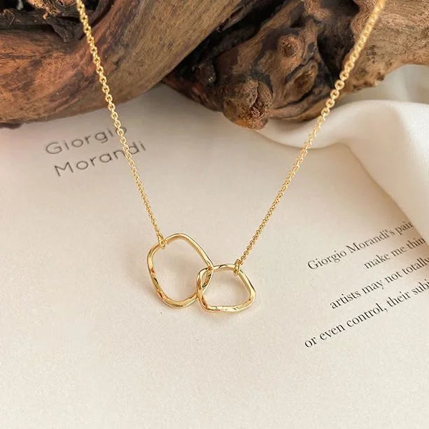 Collier Tendance avec Pendentif Cercle en Cristal