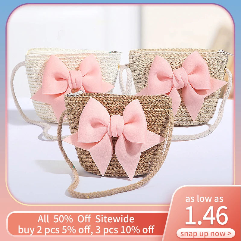 Cute Straw Bag for Kids