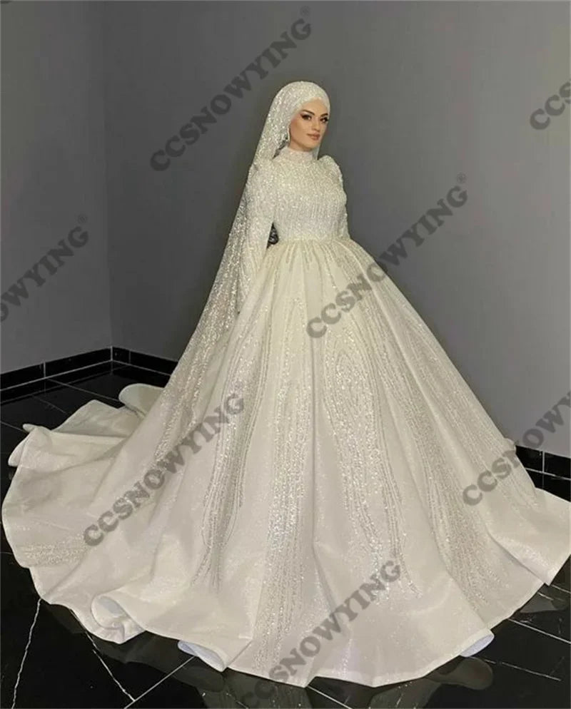 Muslim bridal rode with pearls