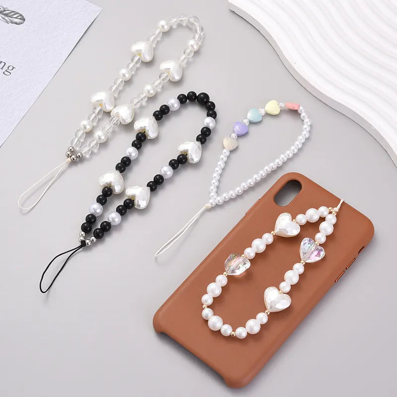 Pearl Mobile Phone Chain Women