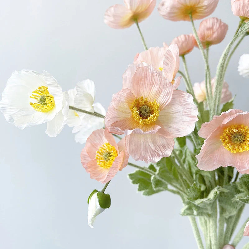 Élégantes Fleurs Artificielles de Coquelicot