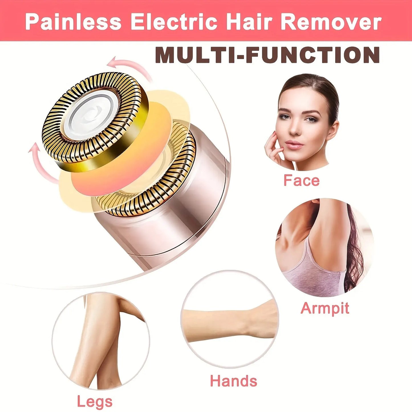 Painless portable electric epilator