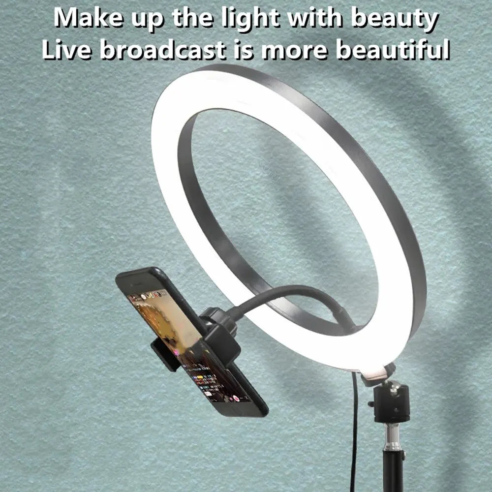 Light for video and selfie recording 10 inches