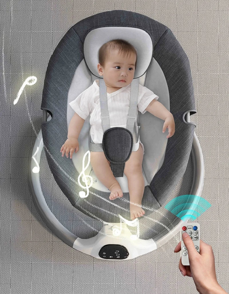 Berceau Électrique en Tissu - Confort et Sécurité pour Bébé