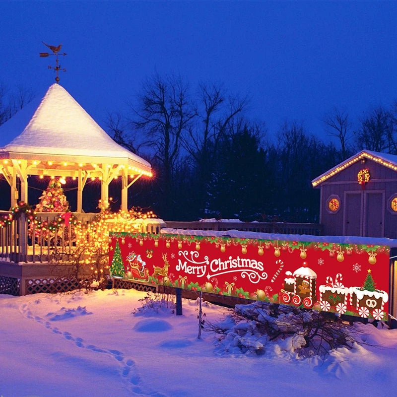 Bannière Extérieure de Noël "Joyeux Noël"