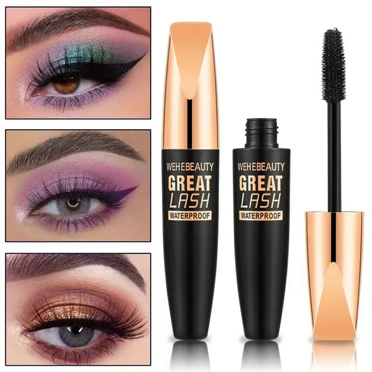 4D Silk Fiber Eyelash Mascara 2 in 1 Waterproof