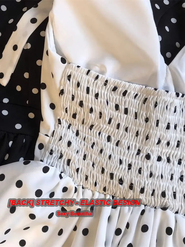 Top Babydoll Femme à Pois