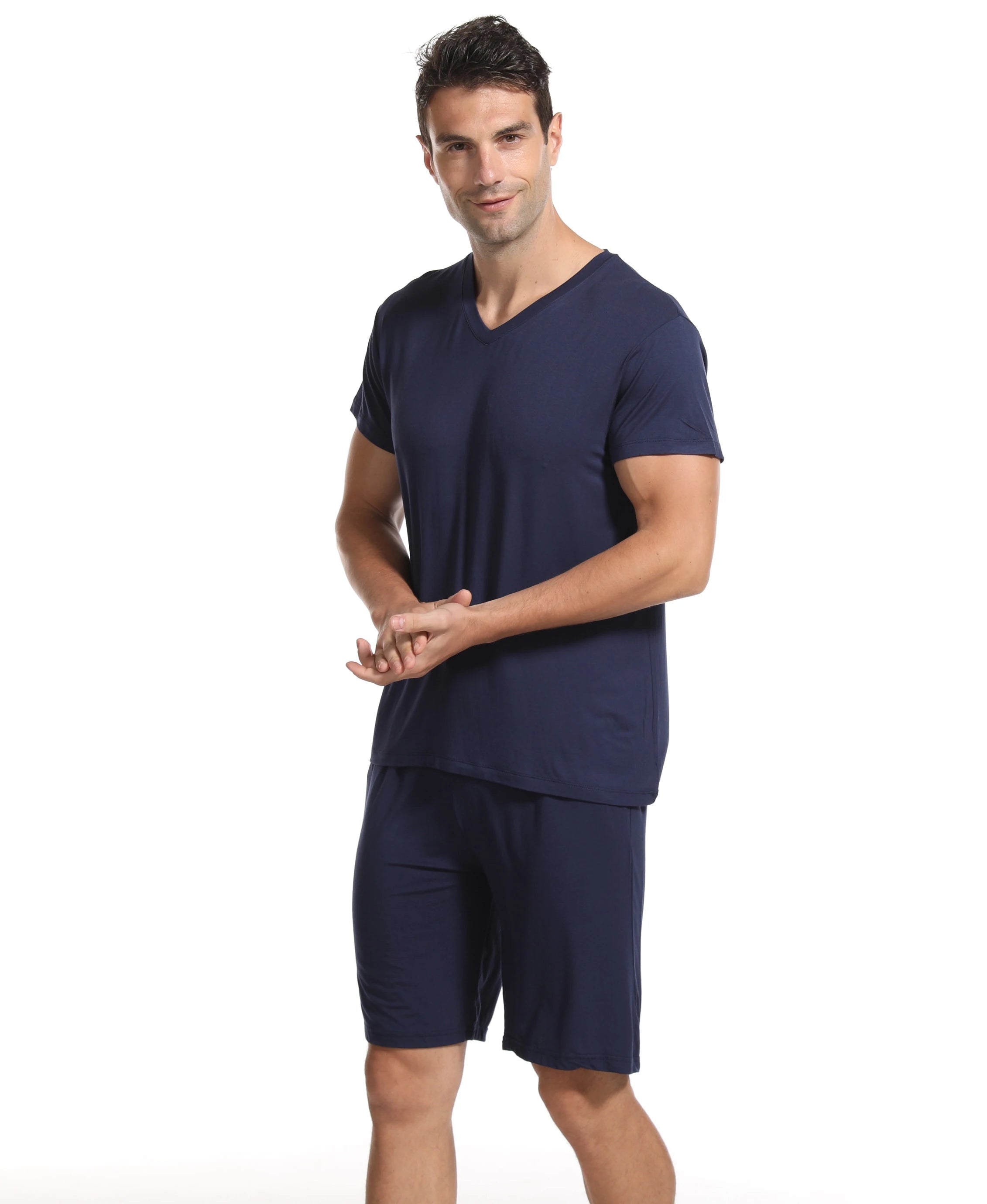 Men's V-neck summer pajamas