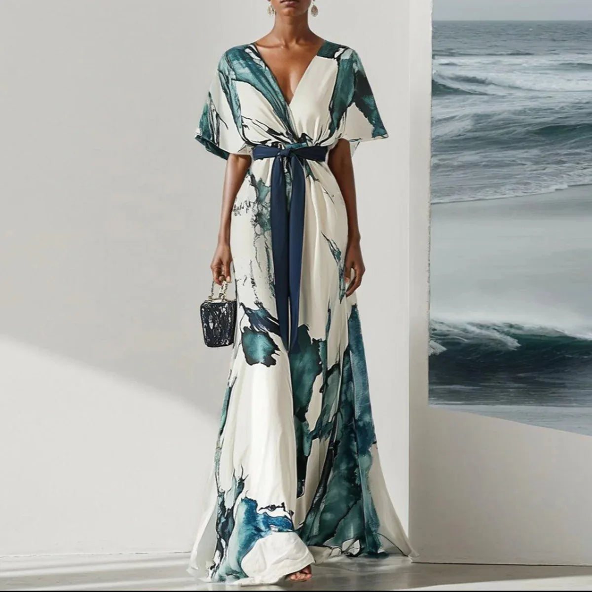 Robe Élégante Femme Été – Décolleté V