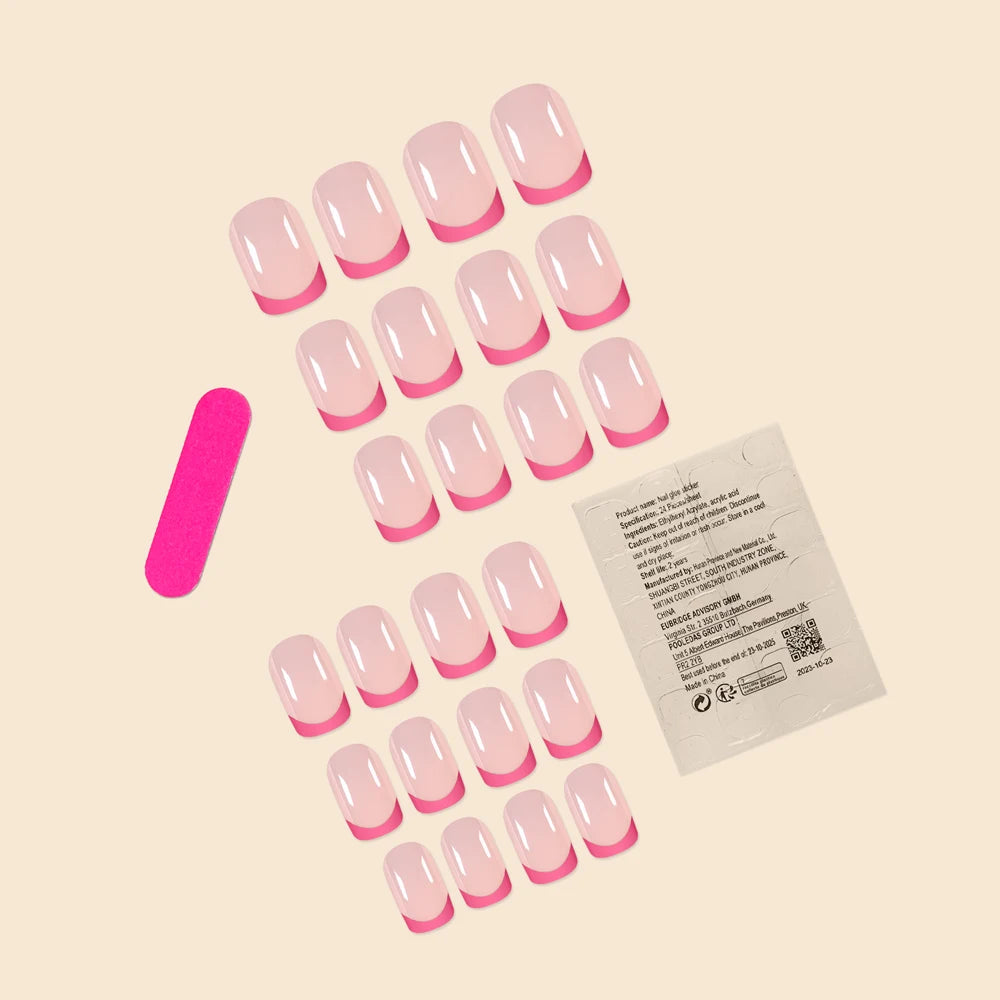 Set de 24 Faux Ongles Press-On