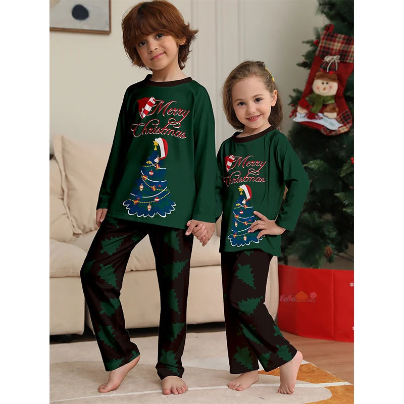 Christmas Family Matching Clothes Adult Kid 2025 News Pajamas Outfits Set Baby Rompers Casual Sleepwear Xmas Family Look Pyjamas