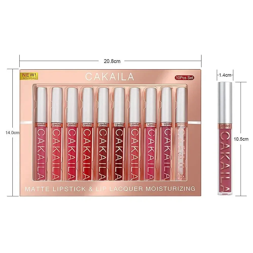 Long-lasting waterproof lipstick 6-12 pcs