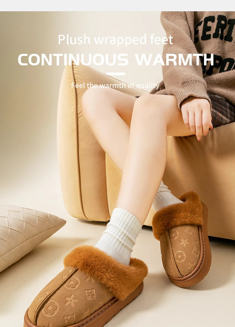 Chaussons en coton pour femme