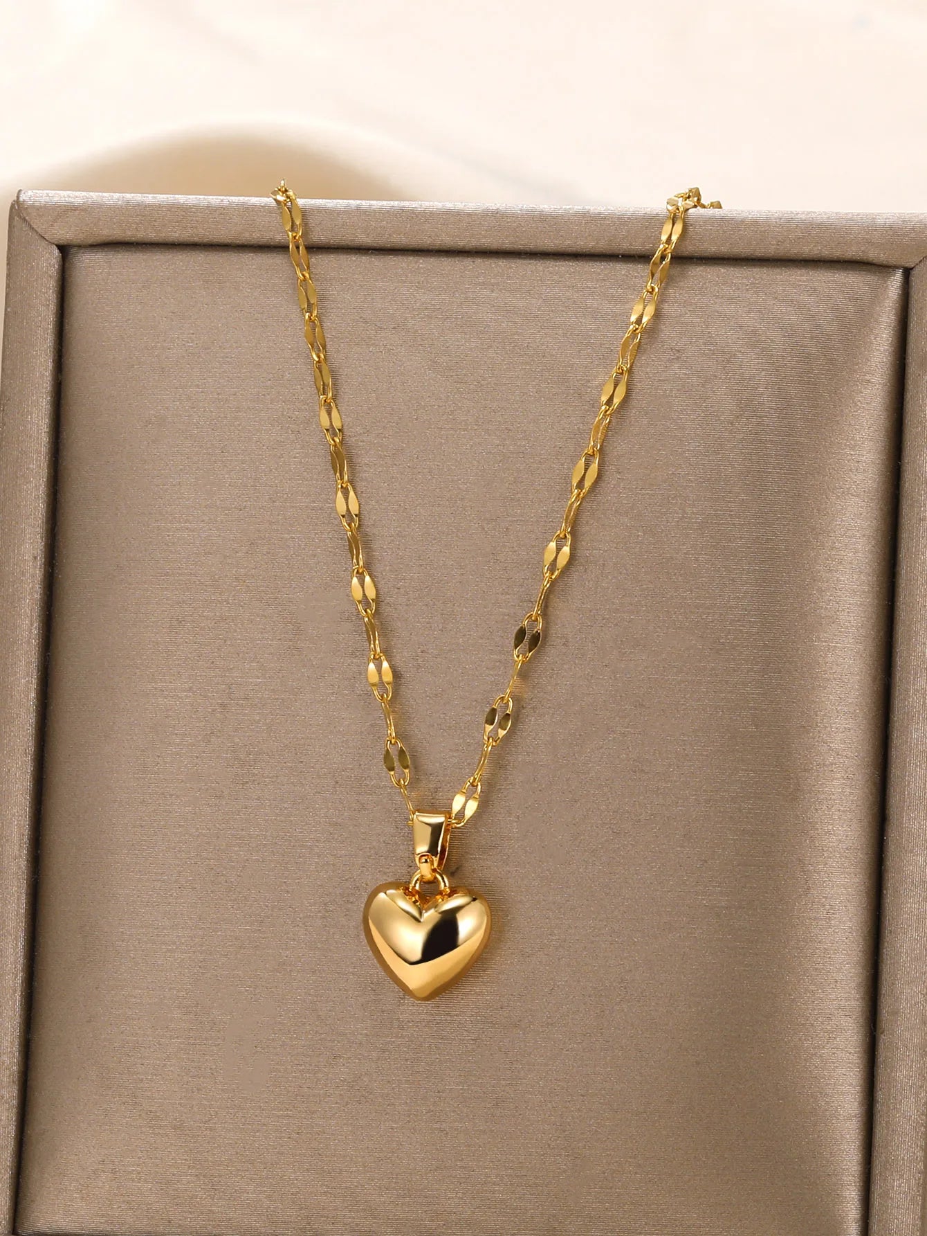 Stainless Steel Love Heart Necklace For Women