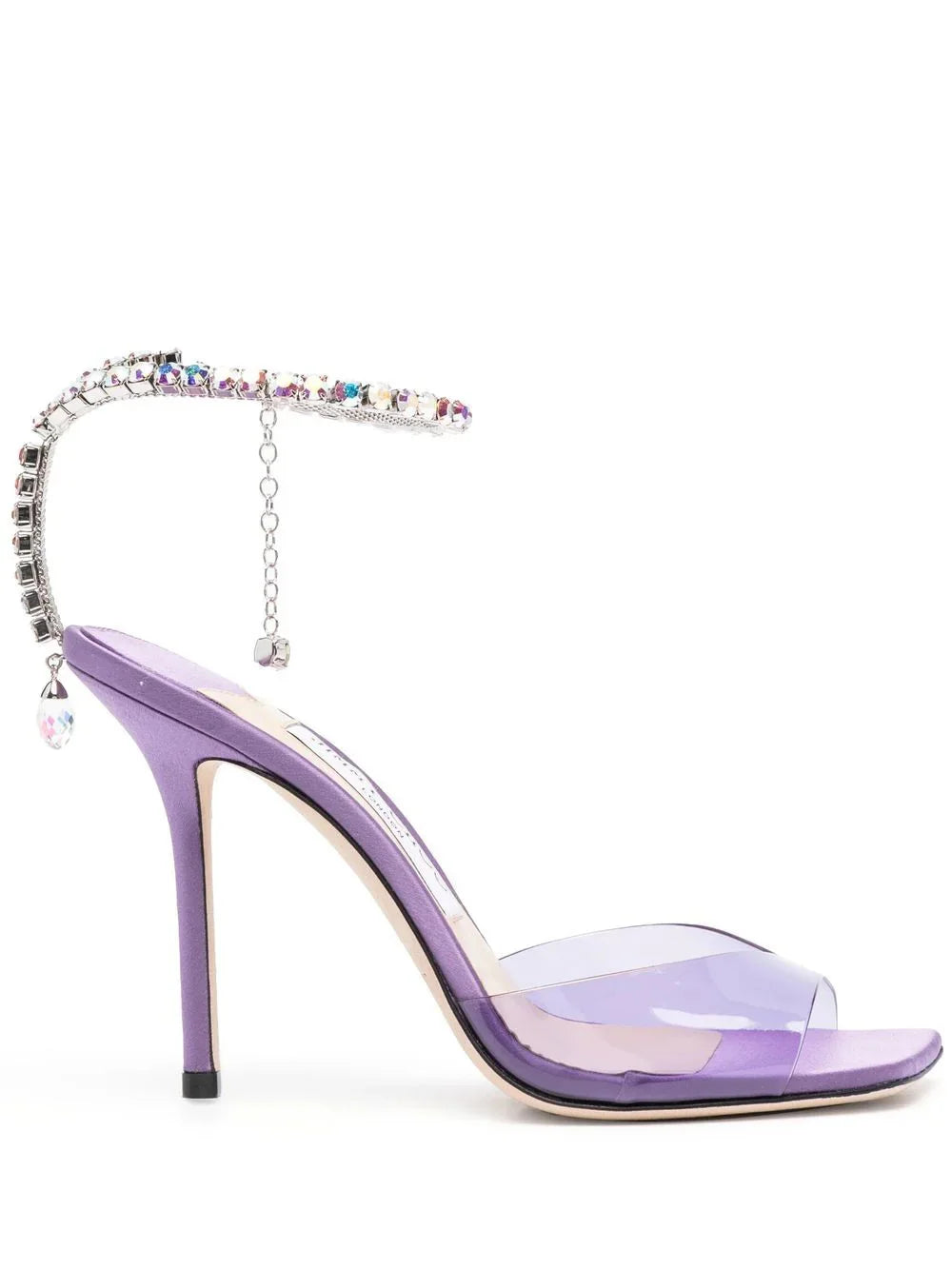 Rhinestone high heel sandals