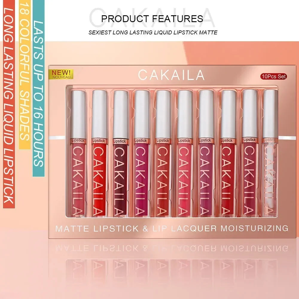 Long-lasting waterproof lipstick 6-12 pcs