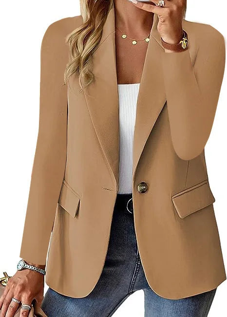 Blazer cardigan femme automne/hiver à manches longues