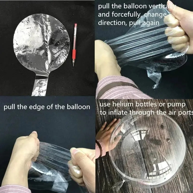 Ballon transparents 10pcs 12/18/24/36 pouces