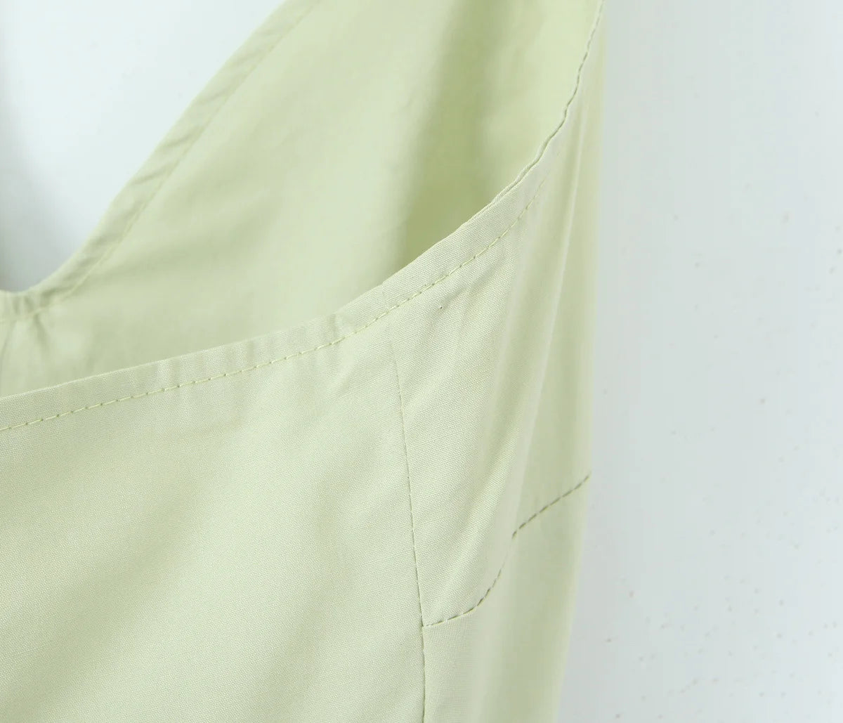 YENKYE Sexy Backless Green Elegant Halter Dress For Women Low Waist A-line Midi Summer Evening Party Dresses Cotton Robe