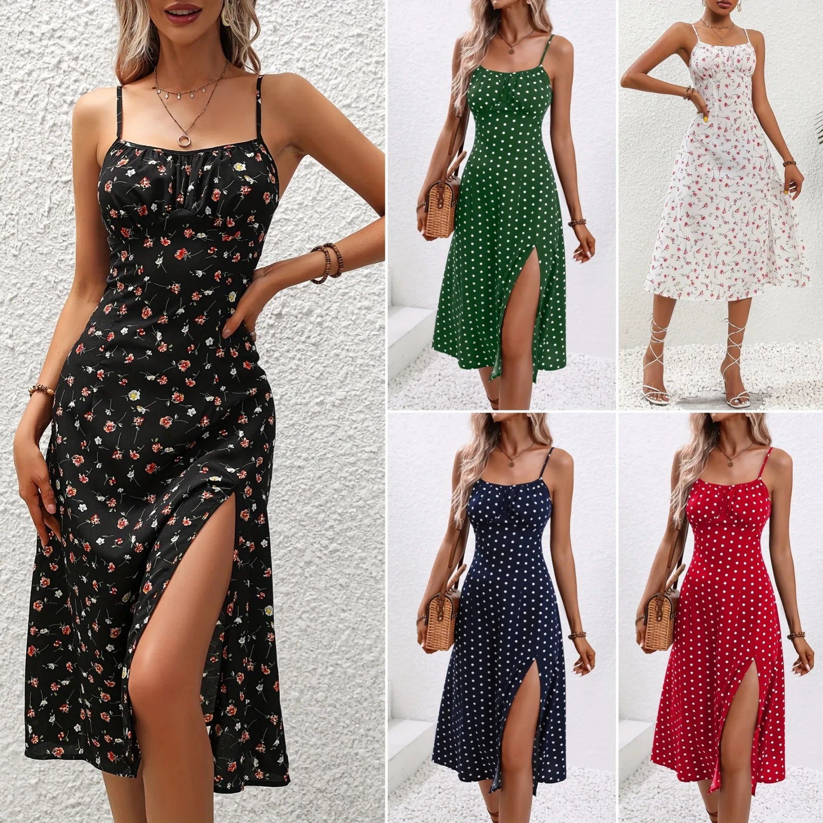 Robe Midi d’Été Femme