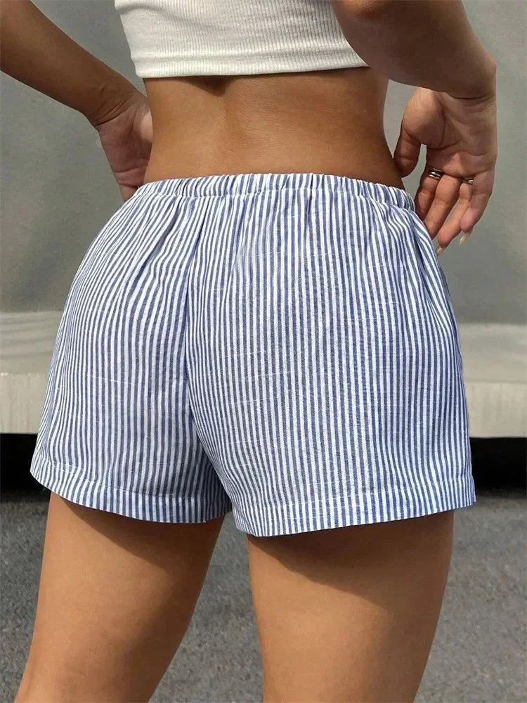 Short Femme Rayé Été