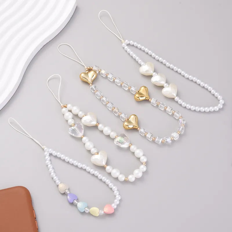 Pearl Mobile Phone Chain Women