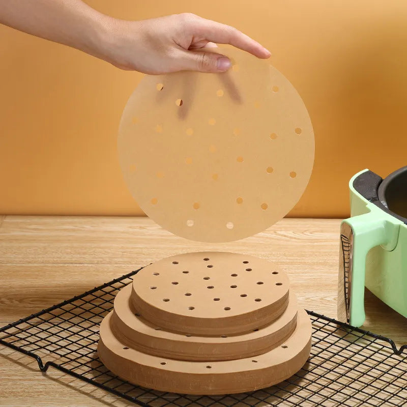 100 Pièces de Papier Spécial pour Air Fryer