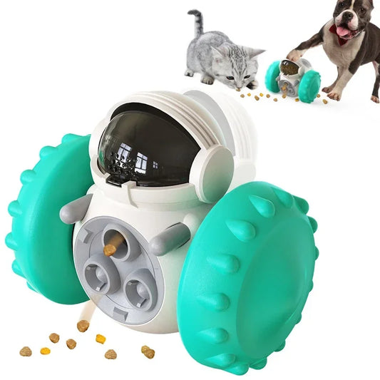 Interactive dog treat dispenser