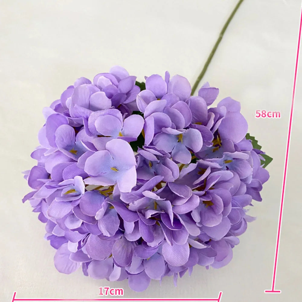 Bouquet de Hortensias Artificiels en Soie de 58 cm