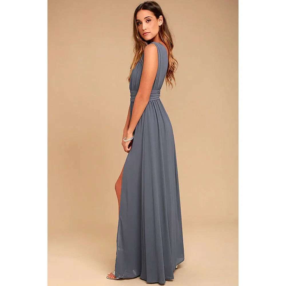 Sexy Robe Longue Dos Nu Femme