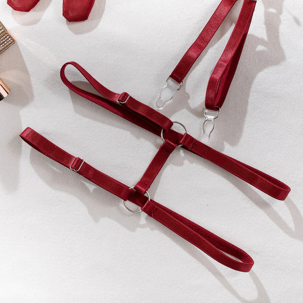 Ensemble Lingerie Sexy Noir 4 Pièces