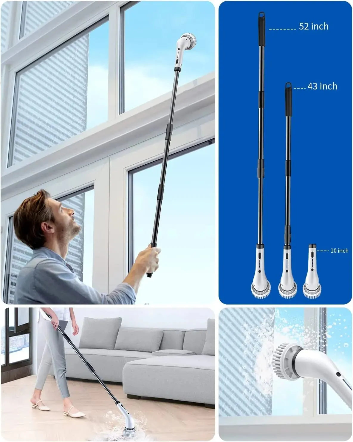 8 IN 1 Multifunction Electric Cleaning Brush