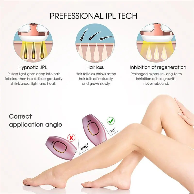 Painless laser epilator for women