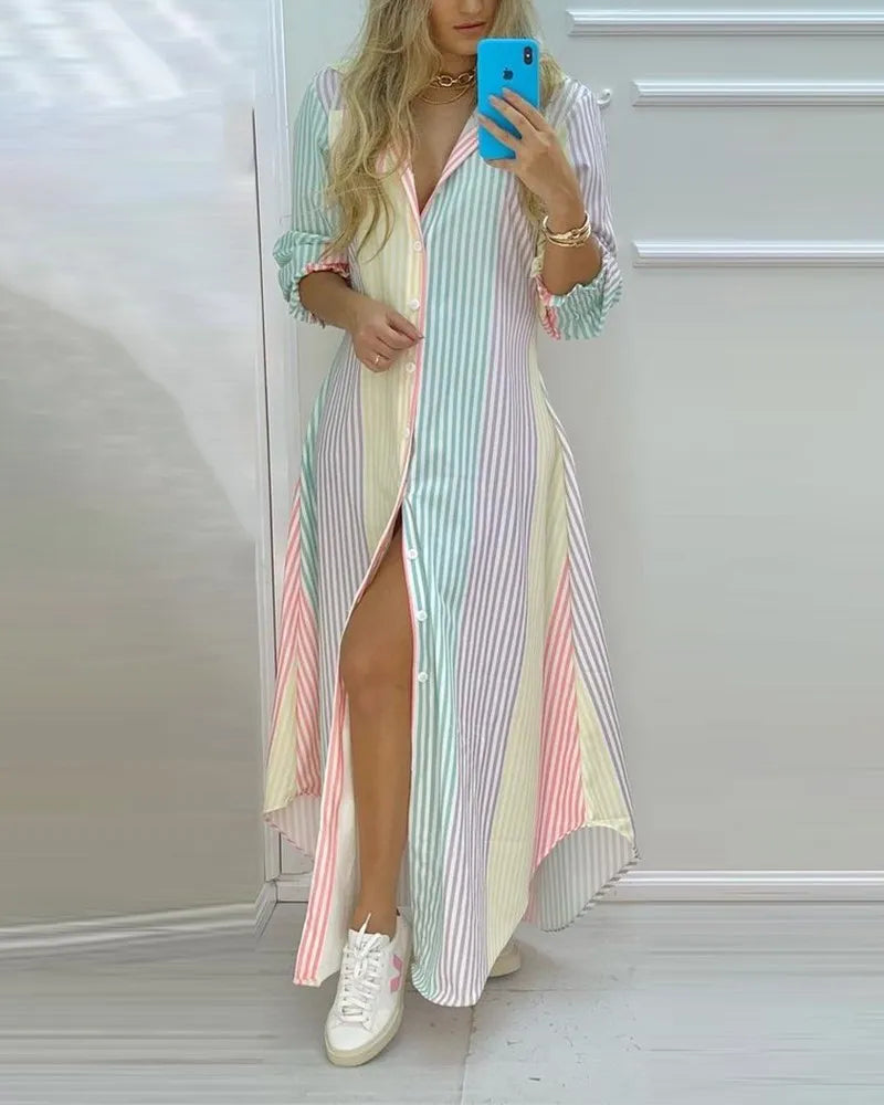 Spring summer shirt dress