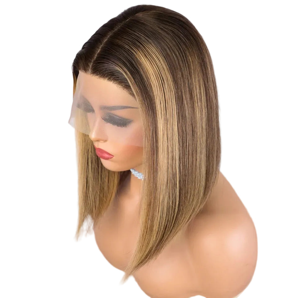Perruque Femme en Cheveux Humains 100 % Brésiliens