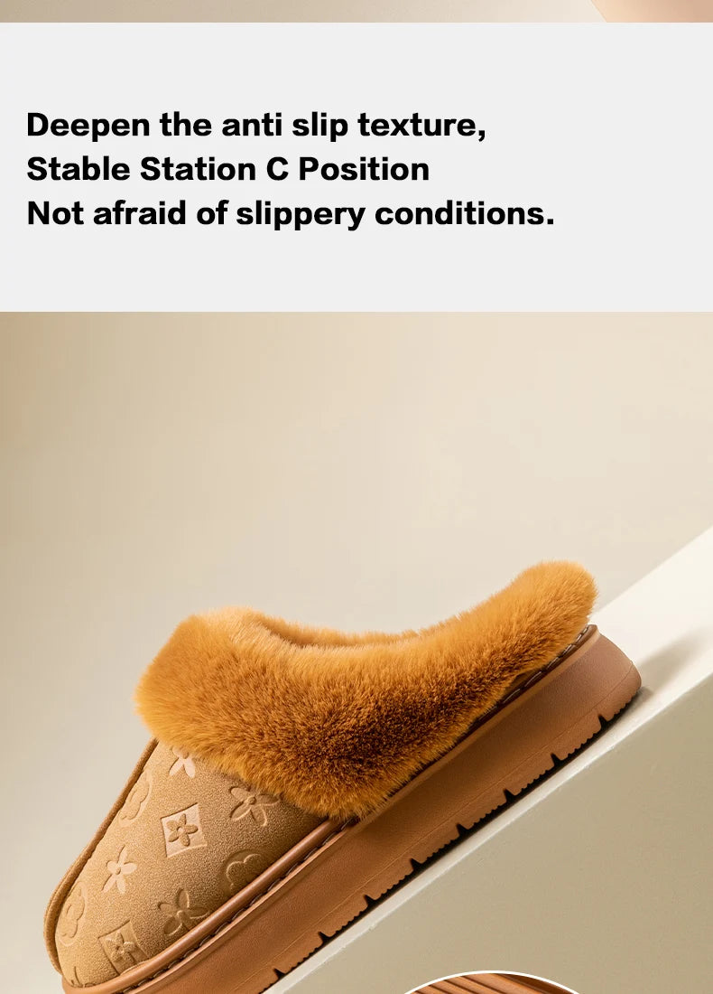 Chaussons en coton pour femme