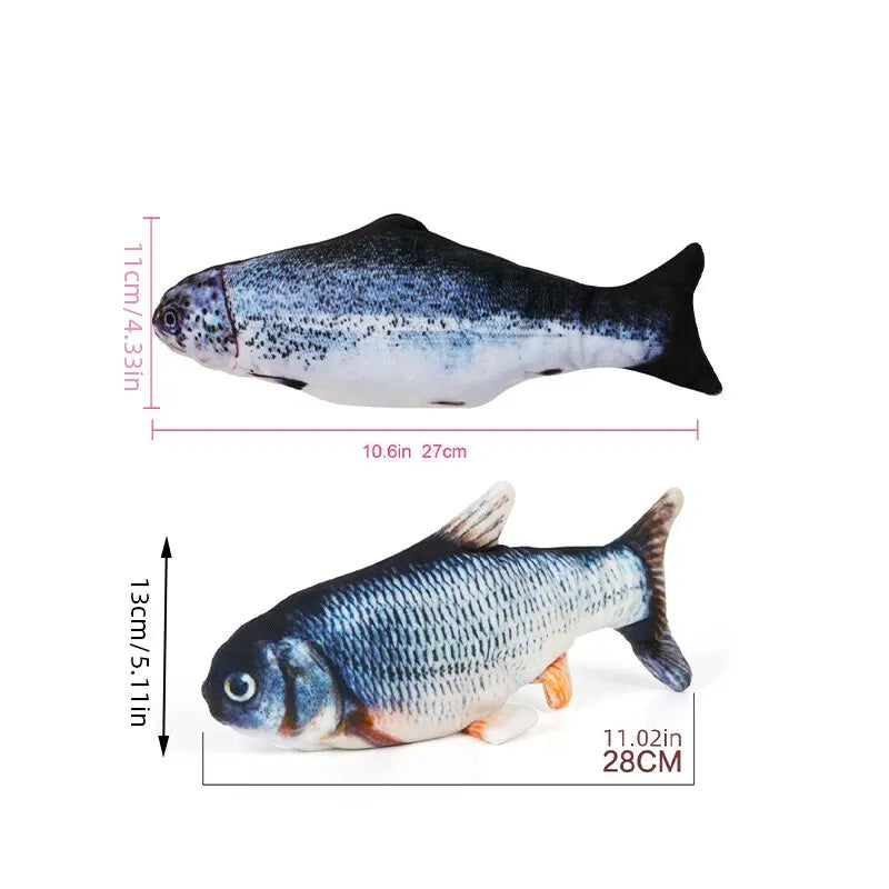 Jouet électrique en forme de poisson pour animaux de compagnie