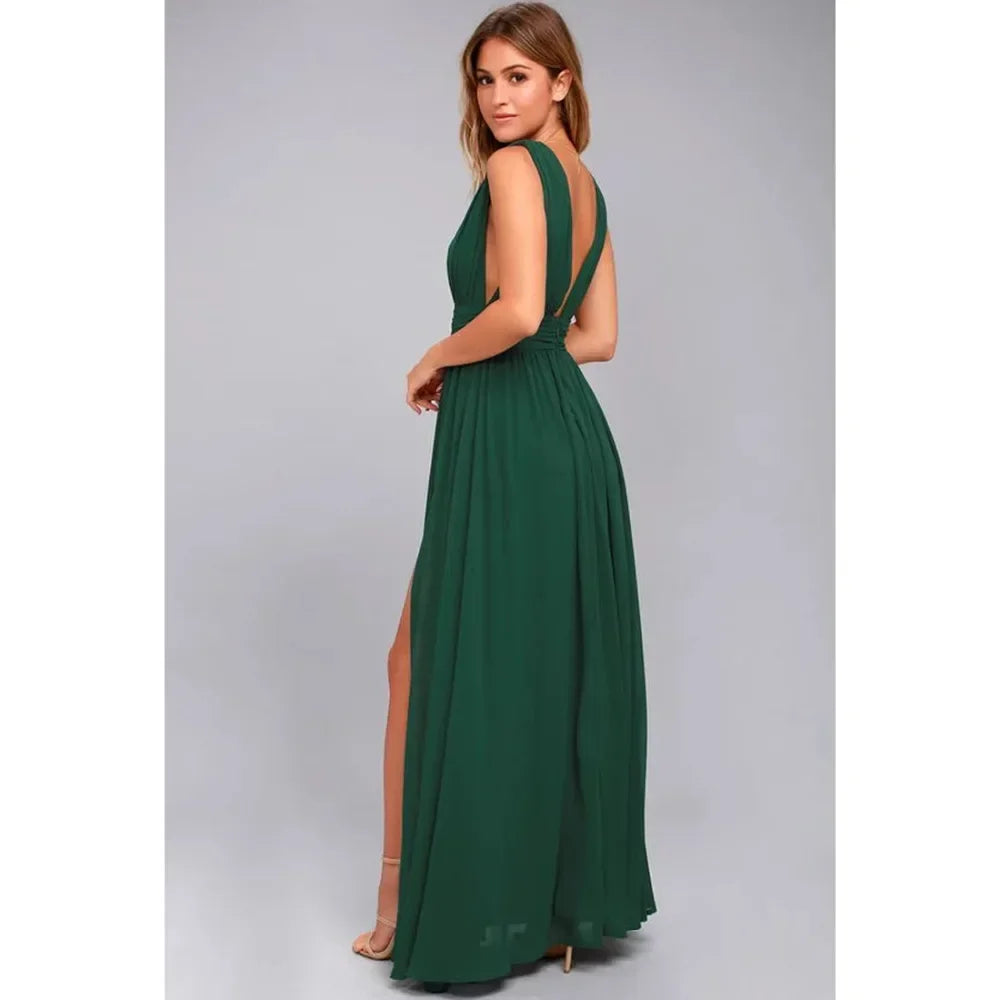 Sexy Robe Longue Dos Nu Femme