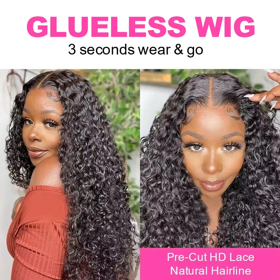 Glueless Curly Human Hair Wig