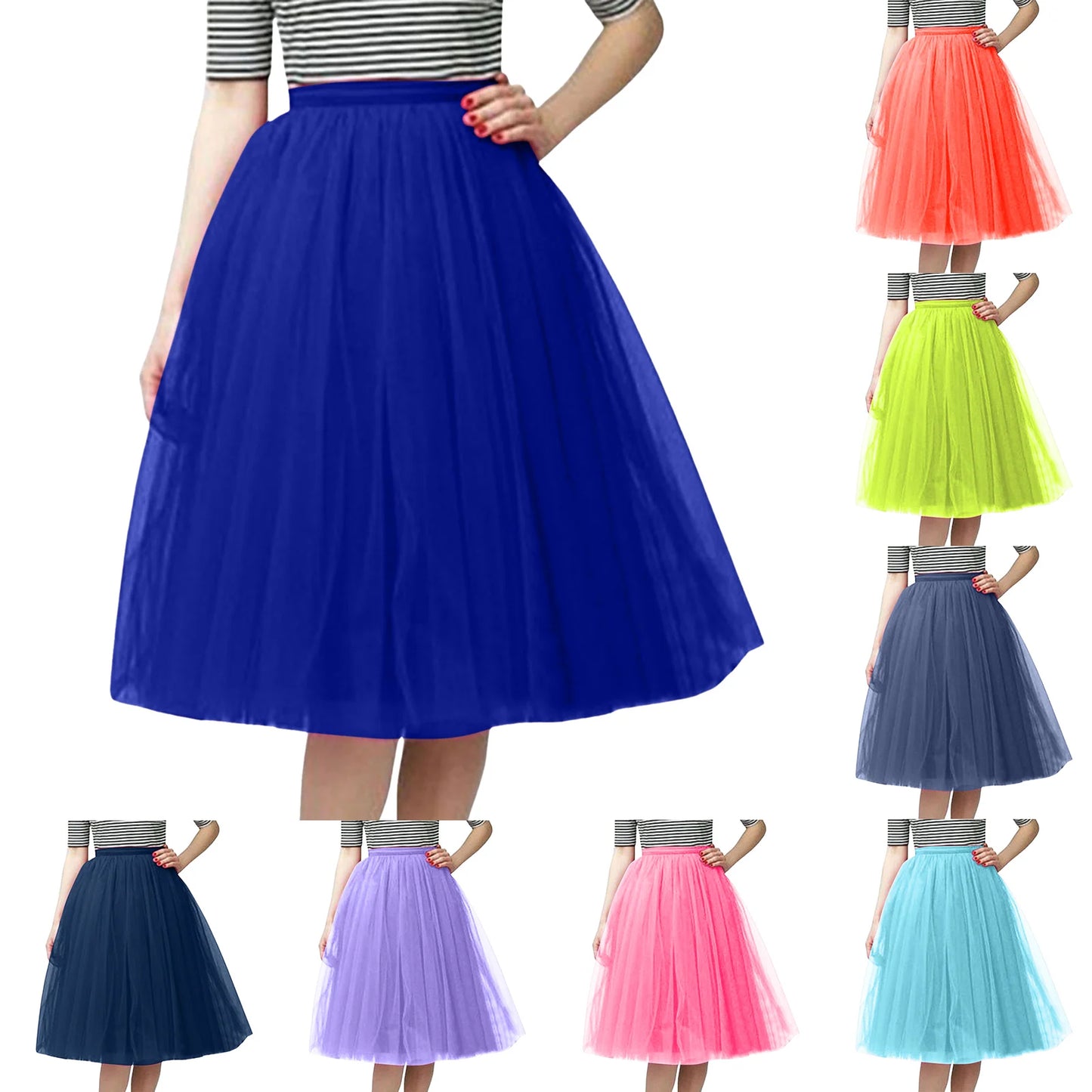 Pleated trapeze skirt in gauze knit,