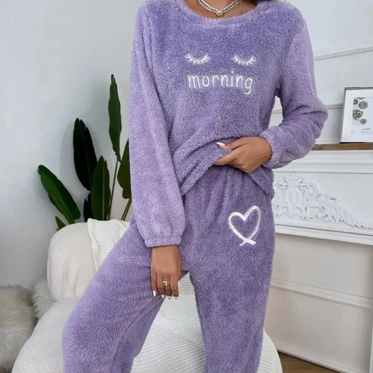 Ensemble Pyjama Flanelle Hiver Femme