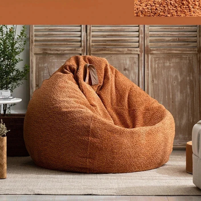 Housse de pouf en velours épais et doux