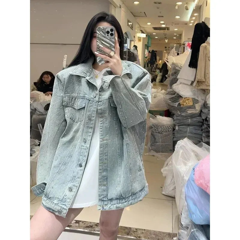 Veste en Denim Évasée pour un Look Casual Chic