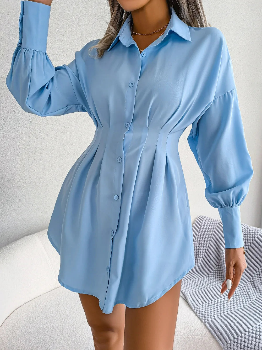 Casual shirt dress