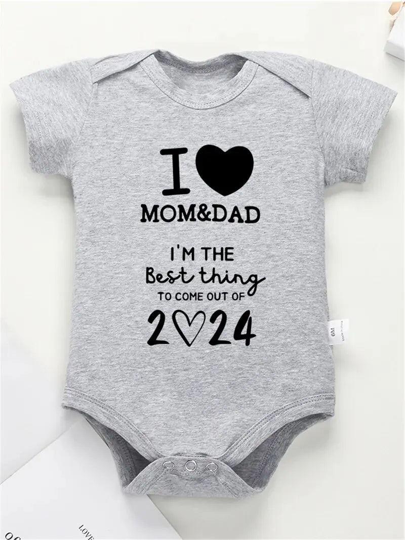 I LOVE MOM&amp;DAD Baby Romper