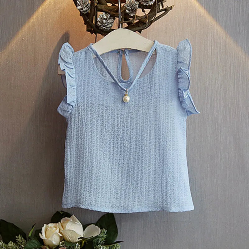 Girl's sleeveless pearl set