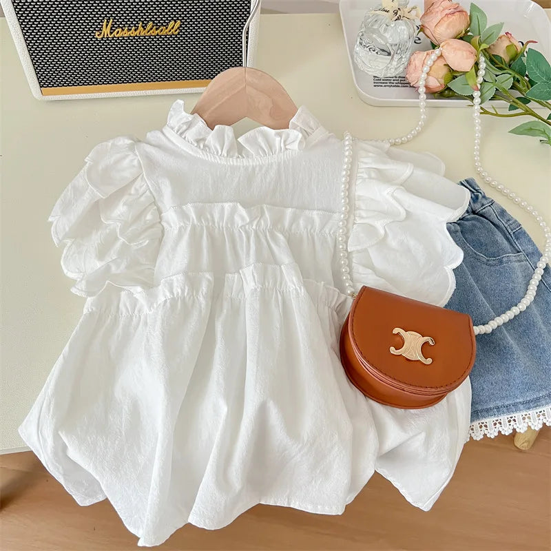 Girls' ruffled set