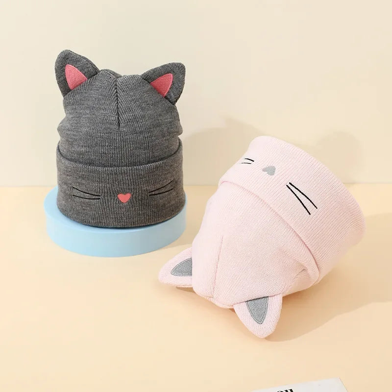 Bonnet à Oreille de Chat Kawaii pour Enfants